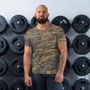 tee - athletic-Vibe Talk: Rock Cliffs of Moher Nature's Pattern Athletic Tee for Men-2-images on me