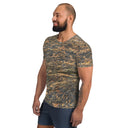 tee - athletic-Vibe Talk: Rock Cliffs of Moher Nature's Pattern Athletic Tee for Men-4-images on me