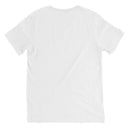 tee - cotton v-neck-Saywear: Falling for Leaves Autumn Unisex V-Neck Tee-18-images on me