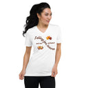 tee - cotton v-neck-Saywear: Falling for Leaves Autumn Unisex V-Neck Tee-19-images on me