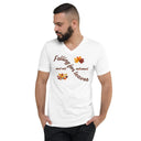 tee - cotton v-neck-Saywear: Falling for Leaves Autumn Unisex V-Neck Tee-20-images on me