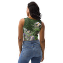 top - crop-Nature: Historic Scottish Highland Castle Garden Flowers Crop Top-5-images on me