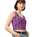Nature: Victoria Island Dahlia Crop Top - images on me