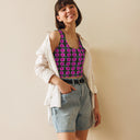 Nature: Victoria Island Dahlia Crop Top - images on me