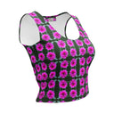 Nature: Victoria Island Dahlia Crop Top - images on me