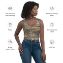 top - crop-Vibe: Cliffs of Moher Nature's Pattern Crop Top-6-images on me