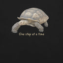 Tee – Tortoise Front & Back One Step At A Time (Unisex Crew)
