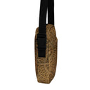 side Vaulted Glory crossbody convertible bag with a warm gold geometric pattern inspired by Gothic fan-vault architecture in London