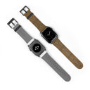front back black Vaulted Glory Apple Watch band with a warm gold geometric pattern inspired by Gothic fan-vault architecture in London