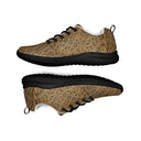 Women’s Vaulted Glory sneakers with a warm gold and brown geometric pattern inspired by Gothic fan-vault architecture in London