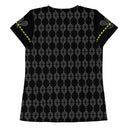 Sports Talk: Wanna Play Tennis Rackets Athletic Tee for Women (grey rackets)