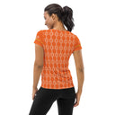 Sports Talk: Wanna Play Tennis Rackets Athletic Tee for Women (white rackets)