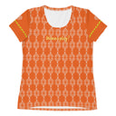 Sports Talk: Wanna Play Tennis Rackets Athletic Tee for Women (white rackets)
