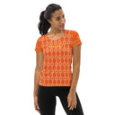 Sports Talk: Wanna Play Tennis Rackets Athletic Tee for Women (white rackets)
