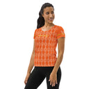 Sports Talk: Wanna Play Tennis Rackets Athletic Tee for Women (white rackets)