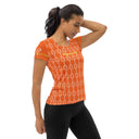 Sports Talk: Wanna Play Tennis Rackets Athletic Tee for Women (white rackets)
