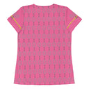 Sports Talk: Wanna Play Tennis Rackets Athletic Tee for Women (grey rackets)