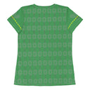 Sports Talk: Wanna Play Tennis Rackets Athletic Tee for Women (grey rackets)