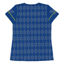 Sports Talk: Wanna Play Tennis Rackets Athletic Tee for Women (grey rackets)
