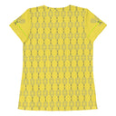 Sports Talk: Wanna Play Tennis Rackets Athletic Tee for Women (grey rackets)