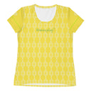 Sports Talk: Wanna Play Tennis Rackets Athletic Tee for Women (white rackets)