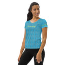 Sports Talk: Wanna Play Tennis Rackets Athletic Tee for Women (grey rackets)