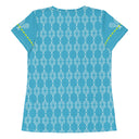 Sports Talk: Wanna Play Tennis Rackets Athletic Tee for Women (white rackets)