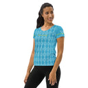 Sports Talk: Wanna Play Tennis Rackets Athletic Tee for Women (white rackets)