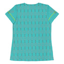 Sports Talk: Wanna Play Tennis Rackets Athletic Tee for Women (grey rackets)