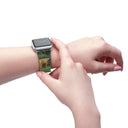 watch band-God's Creatures: Highland Cattle Apple Watch Band-18-images on me