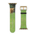 watch band-God's Creatures: Highland Cattle Apple Watch Band-19-images on me