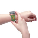 watch band-Nature: Loch Ness Poppies Apple Watch Band-24-images on me