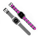 watch band-Nature: Victoria Island Dahlias Apple Watch Band-2-images on me