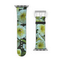 watch band-Nature: Victoria Island Petunias Apple Watch Band-16-images on me