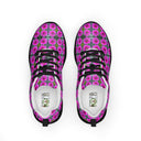 Sneakers – Victoria Island Dahlias Black Soles (Athletic Shoes for Women)