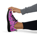 Sneakers – Victoria Island Dahlias Black Soles (Athletic Shoes for Women)