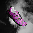 Sneakers – Victoria Island Dahlias Black Soles (Athletic Shoes for Women)