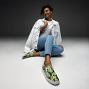 Nature: Victoria Island Petunias Slip-on Canvas Shoes for Women